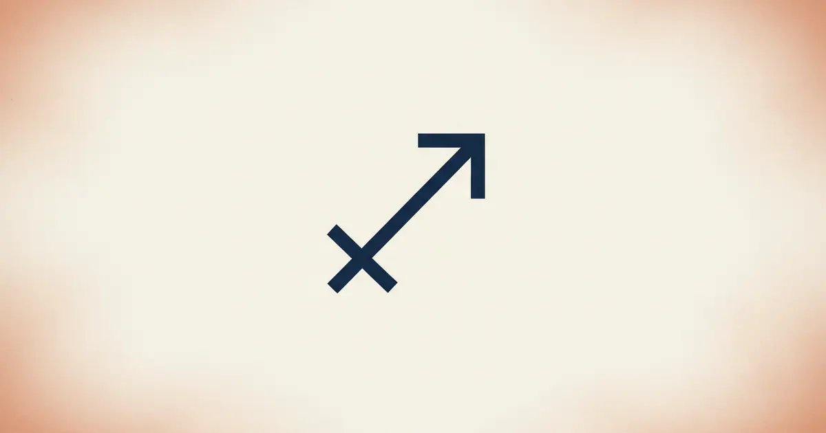 Editorial illustration for the Sagittarius zodiac sign